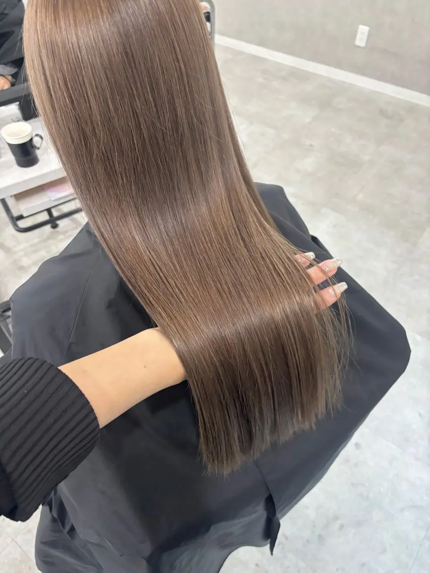 セミロング ヘアカラー トリートメント 縮毛矯正\髪質改善 🫧拓都のヘアスタイル