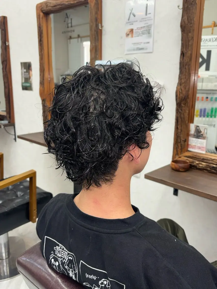 パーマ メンズ メンズパーマ 森元 優衣のヘアスタイル