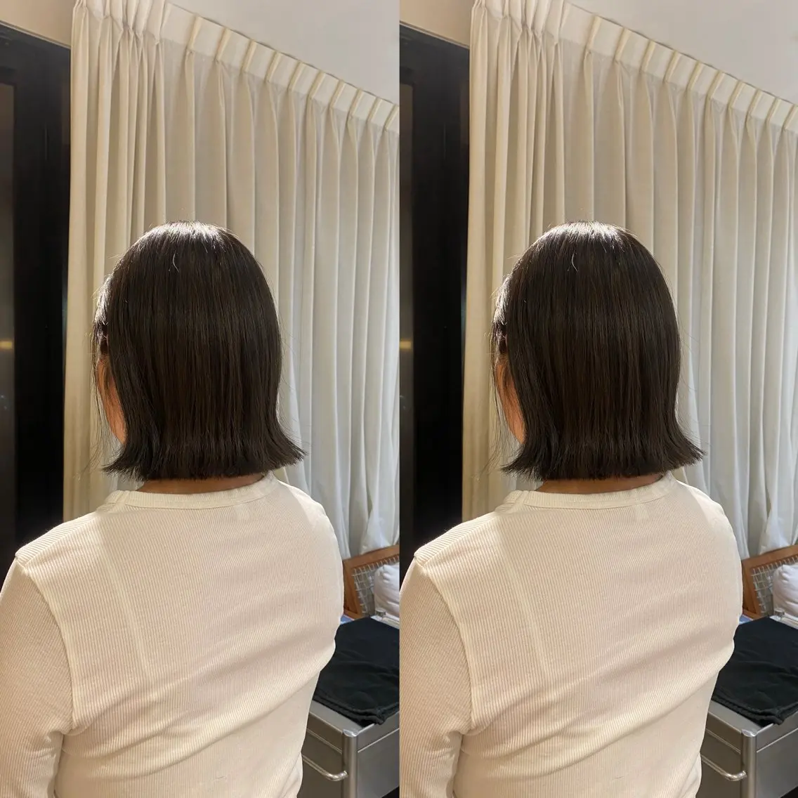 ショート カラー ベージュカラー オリーブベージュ ボブ 外ハネヘア カット ヘアカラー 🌼ホシカワ ナナカ🌼のヘアスタイル