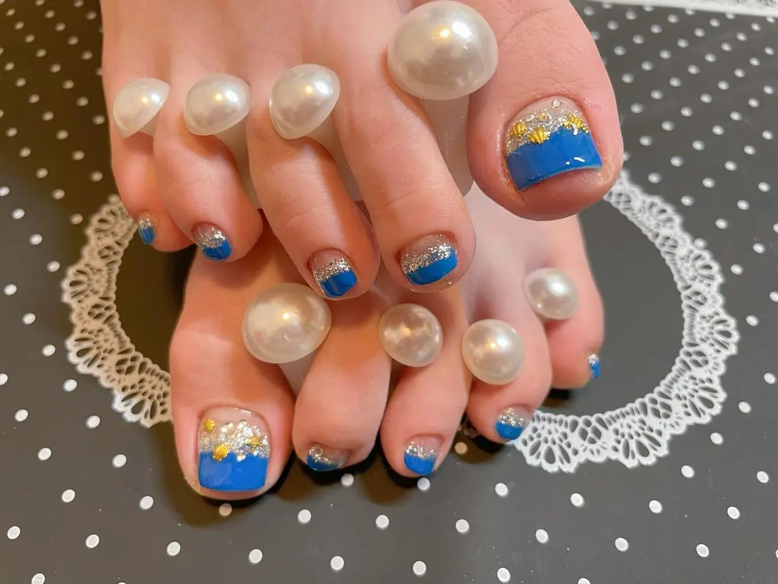 👣フットデザイン👣オフ+ケア込み& 持ち込みデザイン👌の写真