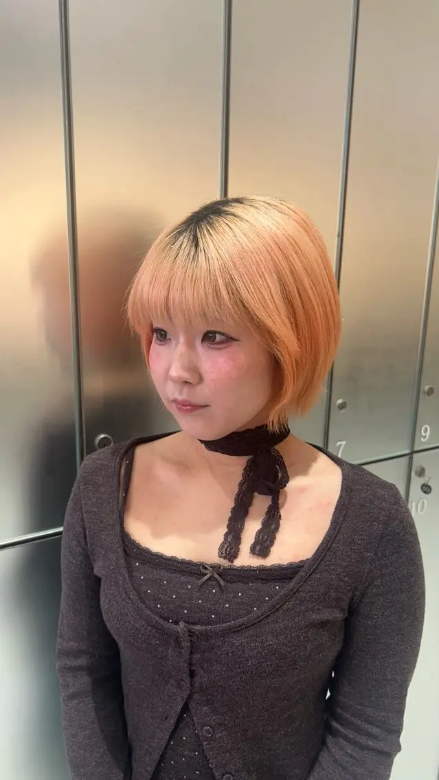 ショート ヘアカラー 🌼ハイトーン ちなつ🌼のヘアスタイル