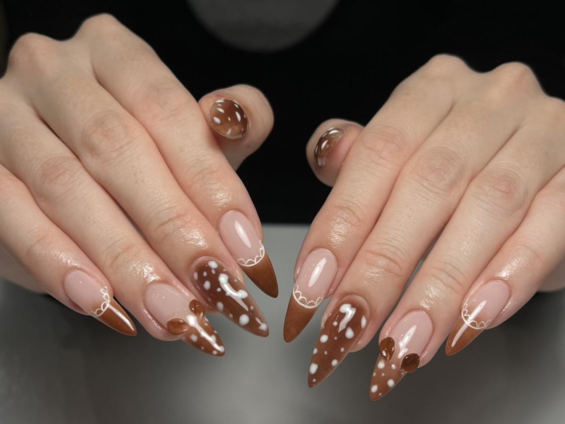 ネイル 長さ出し ジェルネイル 韓国ネイル マグネットネイル 持ち込み HARI Belle nail 池袋のネイルデザイン