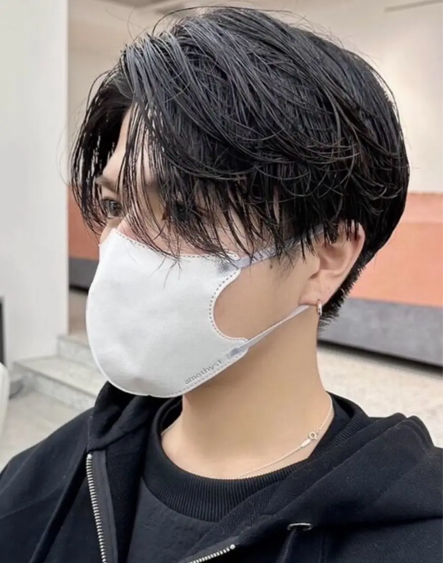 パーマ メンズ 久富 飛義のヘアスタイル