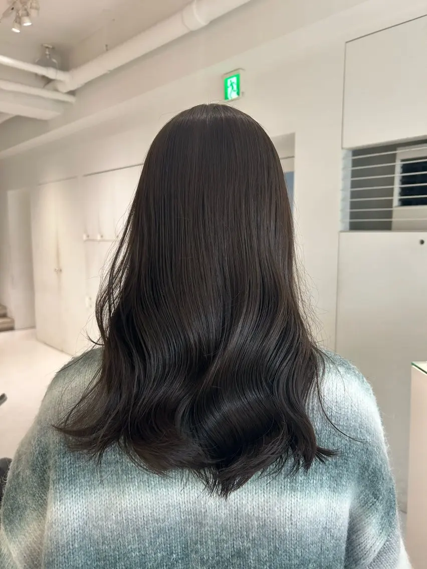 セミロング ヘアカラー 透明感color ˚✧₊amuのヘアスタイル