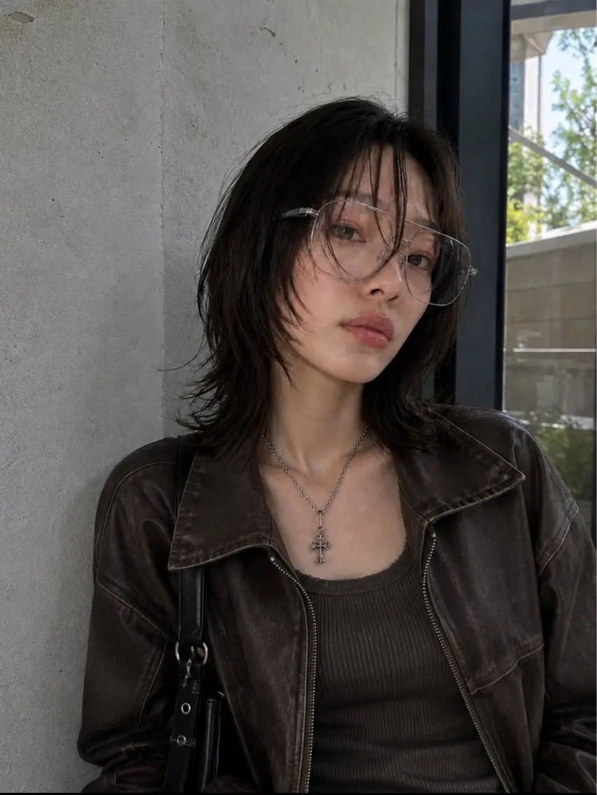 セミロング カラー REMIパーマ・ ボブレイヤー・メンズのヘアスタイル