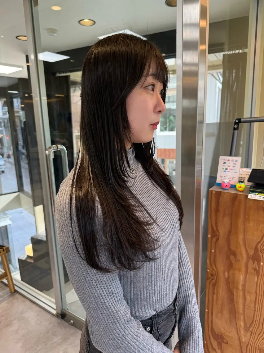 ロング カラー カット ヘアカラー 伶風/ ボブのヘアスタイル