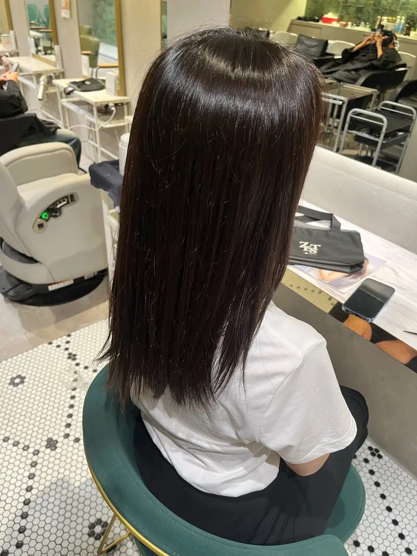 セミロング ヘアカラー トリートメント 若松 琉之介のヘアスタイル