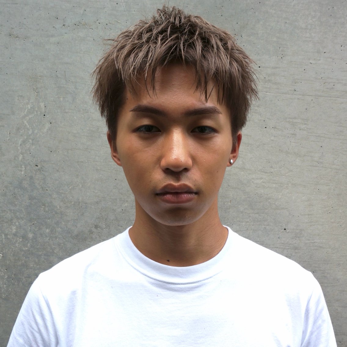 ショート カラー メンズ アップバング フェードカット メンズショート スパイキーショート マレットヘア カット ヘアカラー メンズショート/ スパイキー/カイセイのヘアスタイル