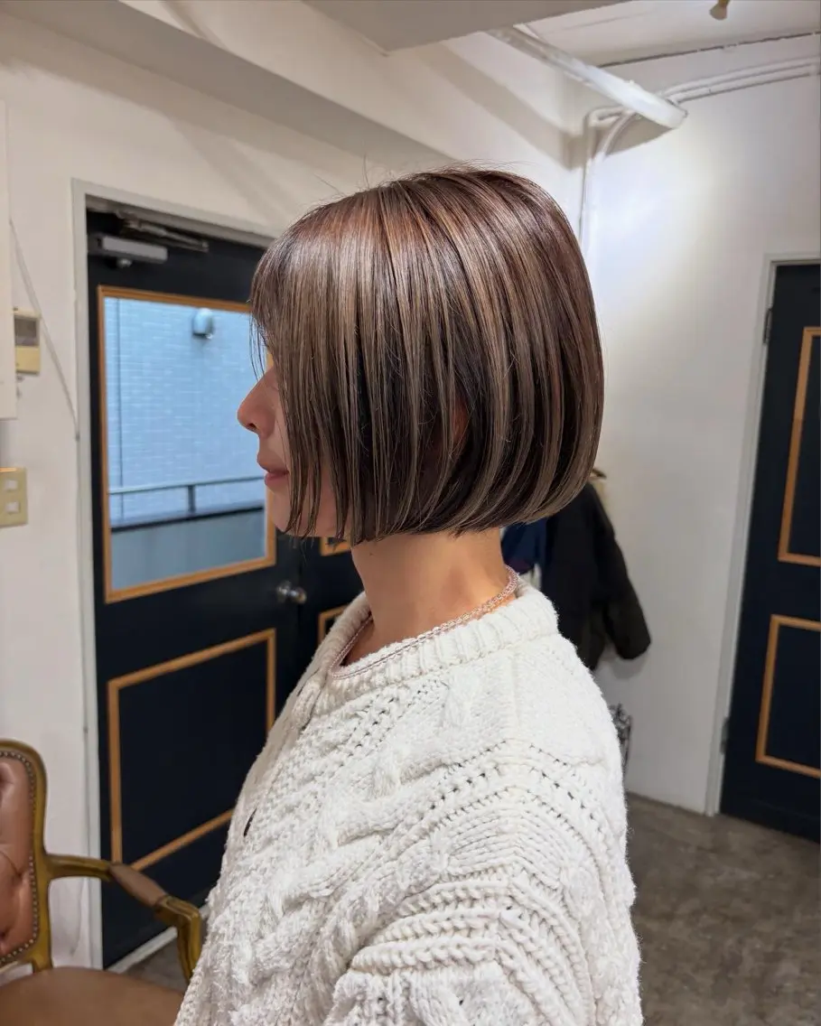 ショート カラー ブリーチ カット ヘアカラー トリートメント takada kohのヘアスタイル