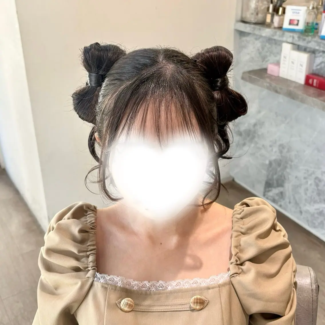 ロング ヘアアレンジ ヘアセット ゆ ののヘアスタイル
