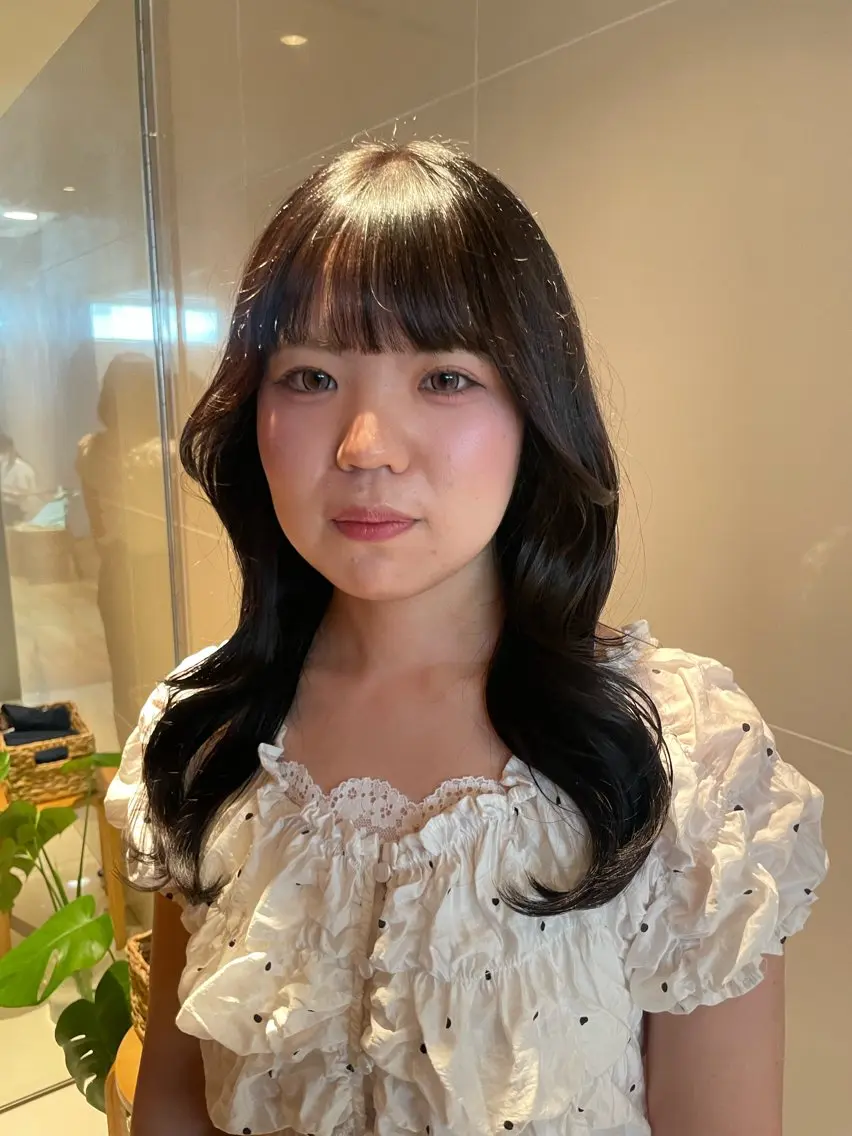 セミロング カラー カット ヘアカラー トリートメント レイヤー/縮毛矯正 🪄chihiroのヘアスタイル