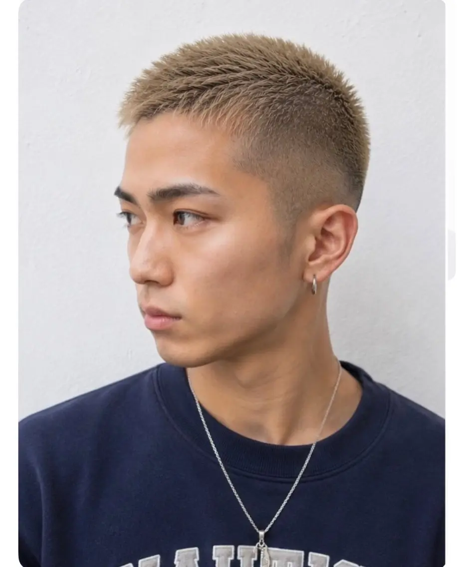 ショート カラー メンズ カット ヘアカラー ORI. men’s hairのヘアスタイル