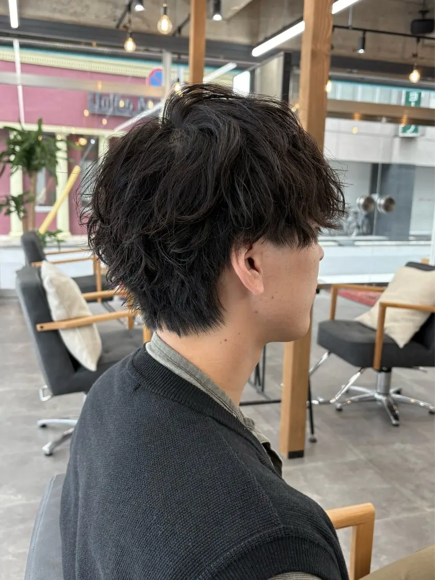 ショート パーマ メンズ メンズパーマ ツイストスパイラルパーマ スパイラルパーマ カット パーマ いちか🤍 COQU千葉のヘアスタイル