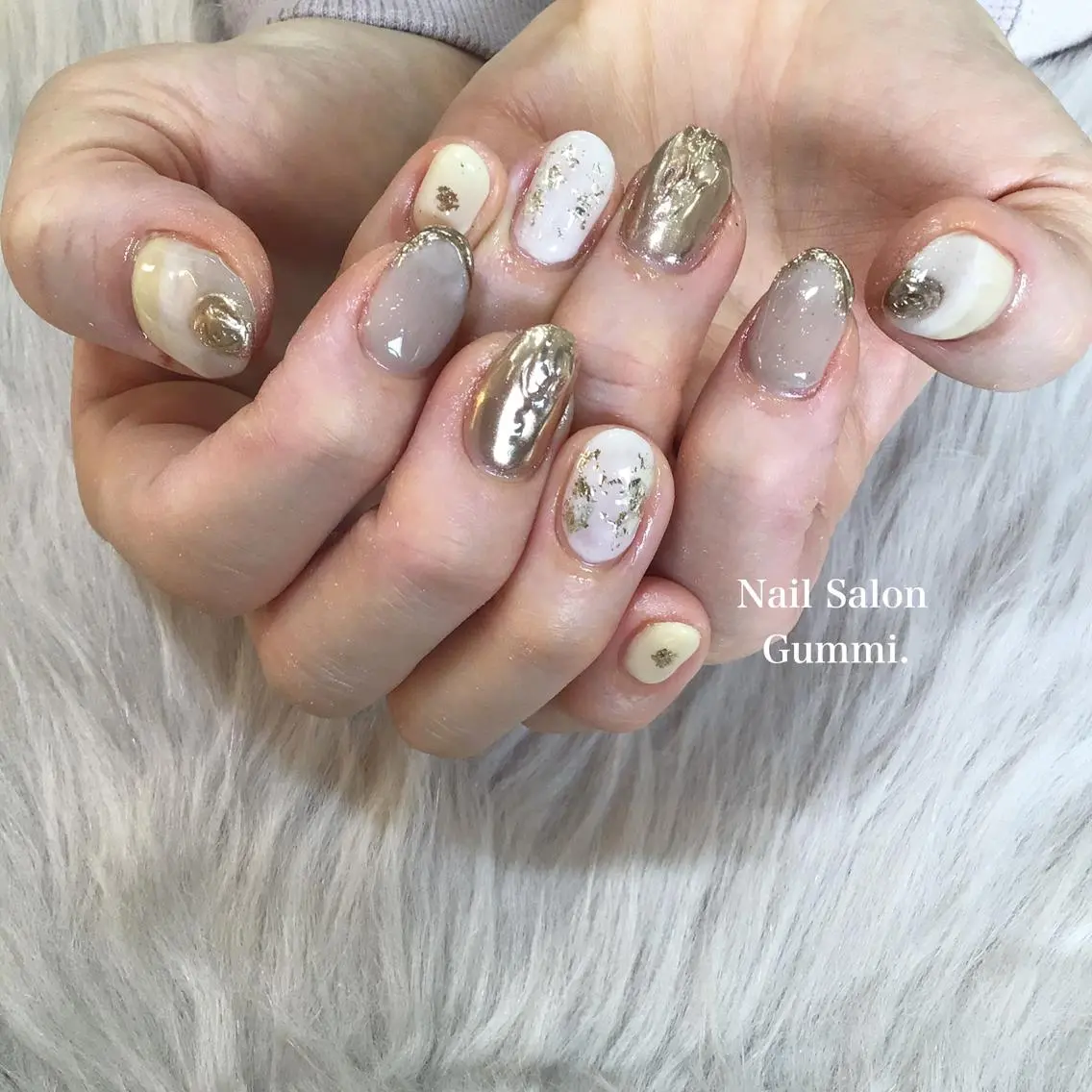 ネイル キラキラネイル 韓国ネイル ラメ(グリッター) ミラーネイル ニュアンスネイル Nail Salon Gummi.のネイルデザイン