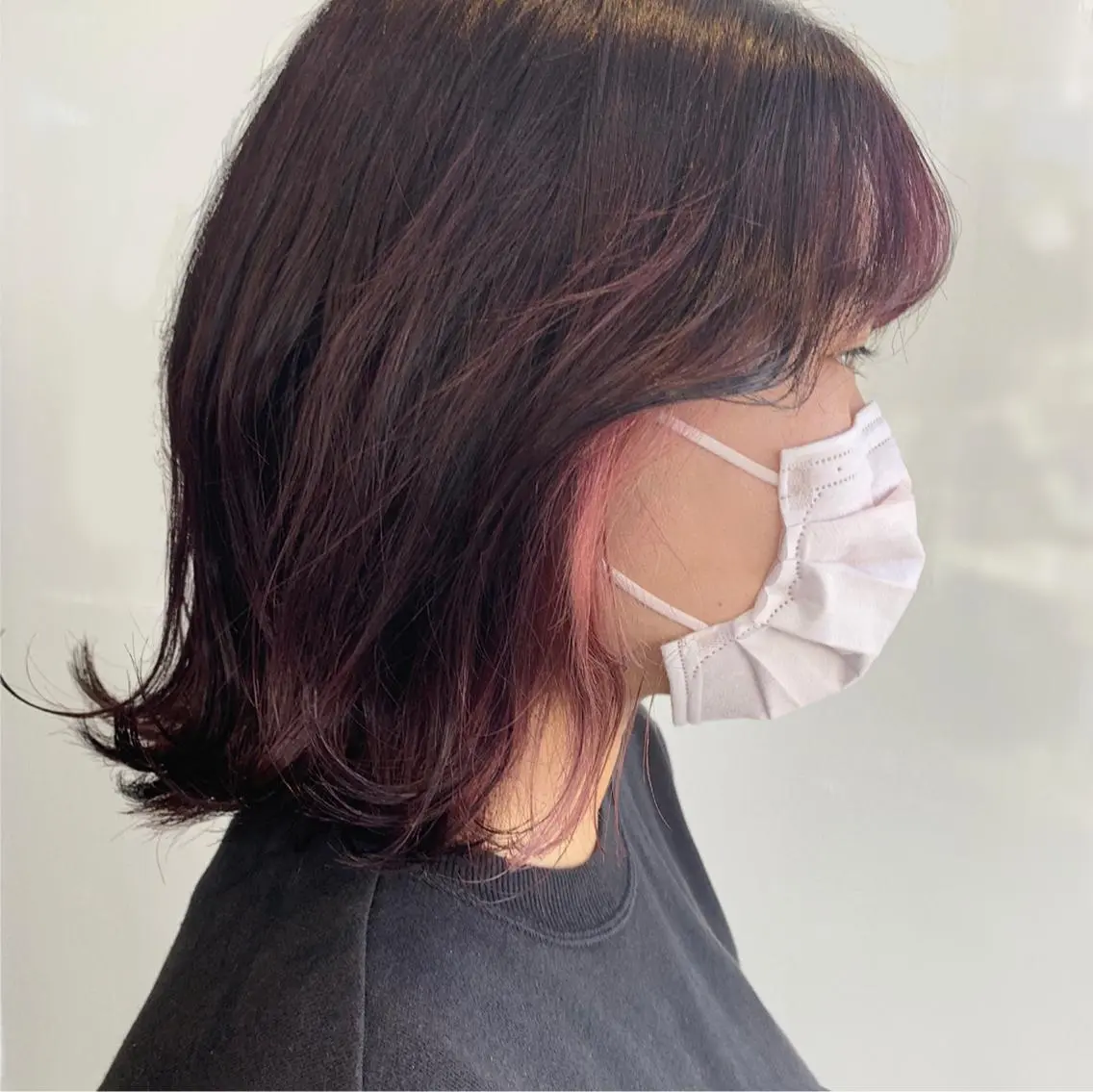 ミディアム カラー ヘアカラー トリートメント カトウ ユウカのヘアスタイル