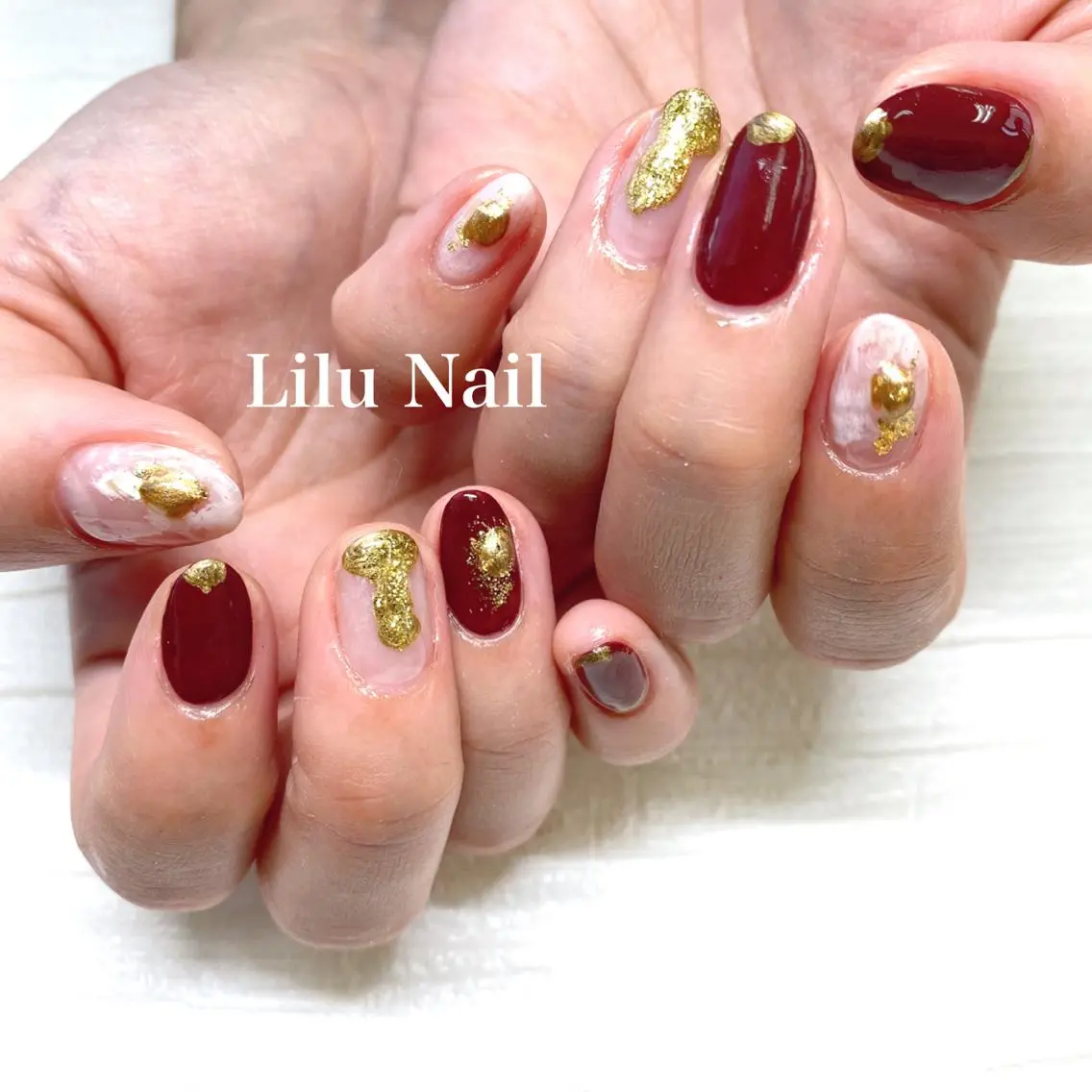 ネイル ニュアンスネイル モチの良さ◉ フィルインネイル♡のネイルデザイン