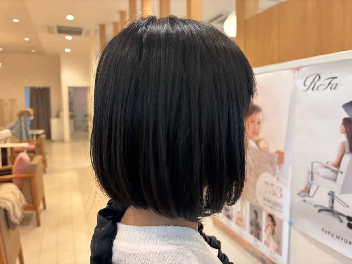 ミディアム キッズ ボブ かわにし ゆきのヘアスタイル