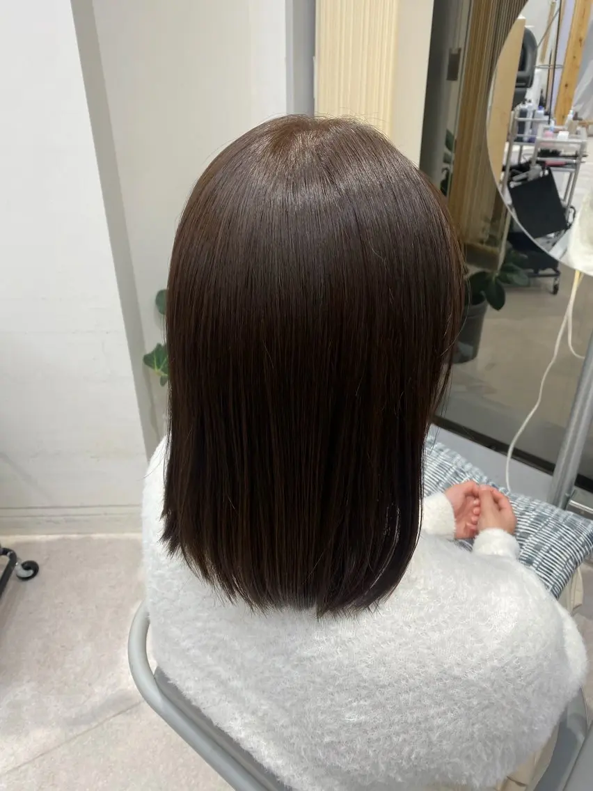 ミディアム カラー カット ヘアカラー 🍓暖色カラー🍓 fuminaのヘアスタイル