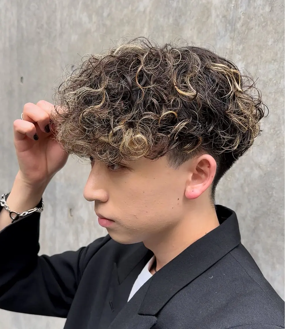 【メンズ限定🔥】当店スタイリストカット＋プードルパーマ＋3step treatment✨の写真