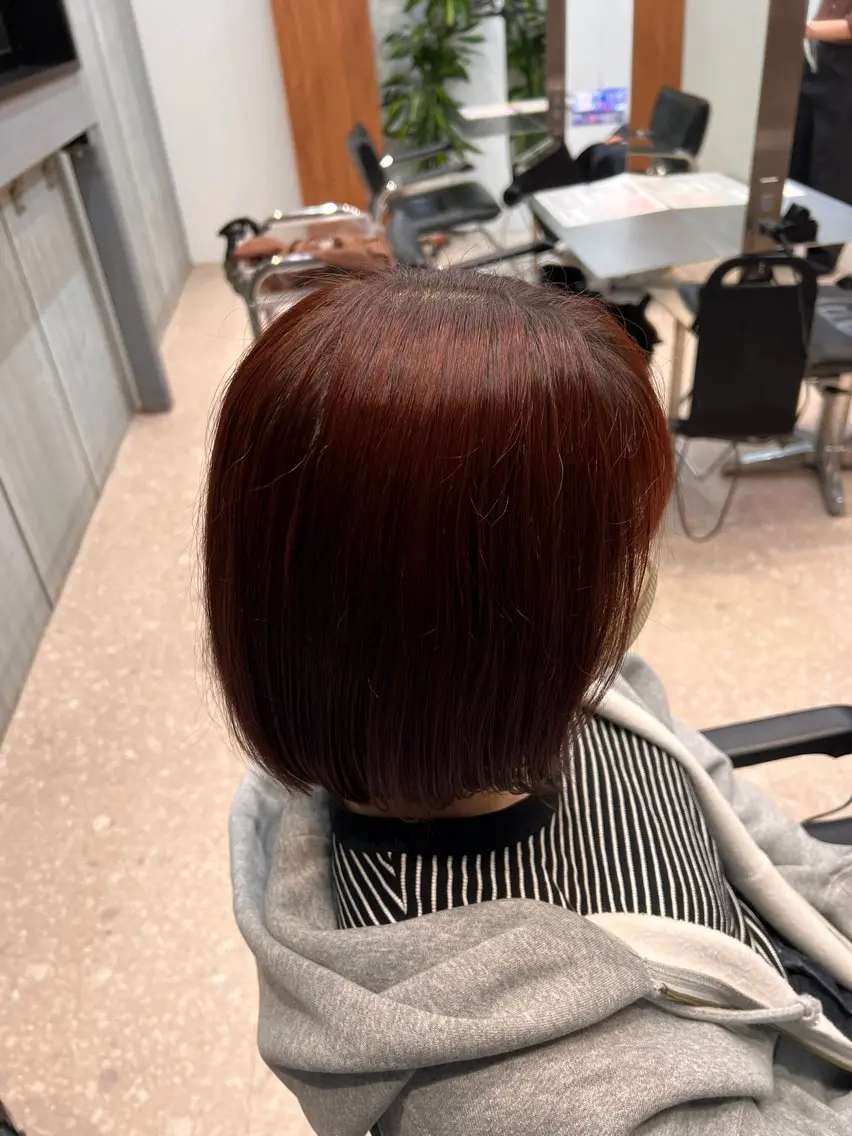 ショート カラー レッドカラー ヘアカラー elima. 池田紗矢香💝のヘアスタイル