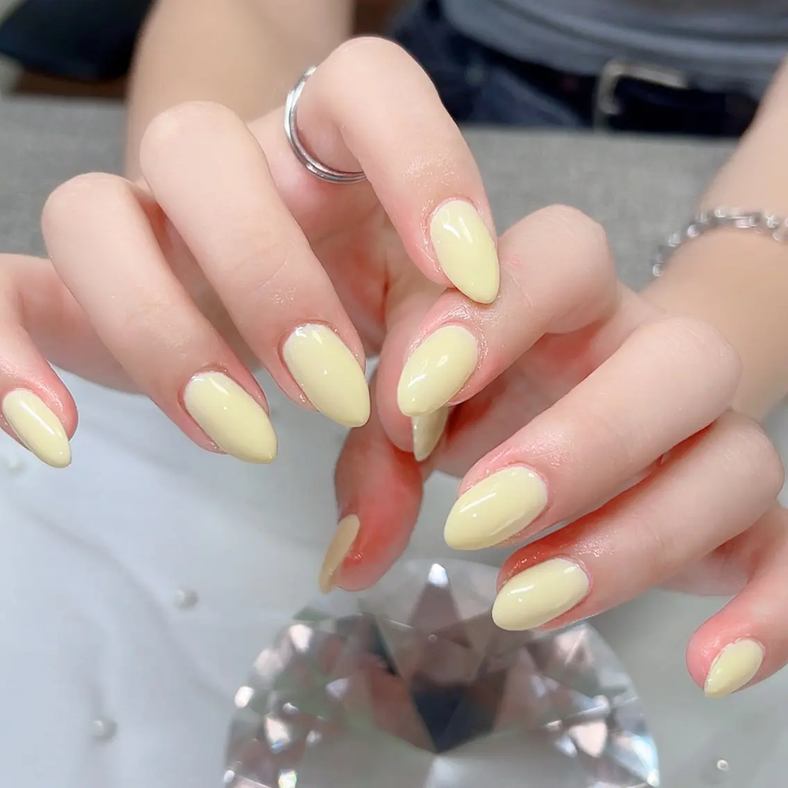 ネイル フラッシュネイル ラメ(グリッター) マグネットネイル ワンカラーネイル Cute Tips nailのネイルデザイン