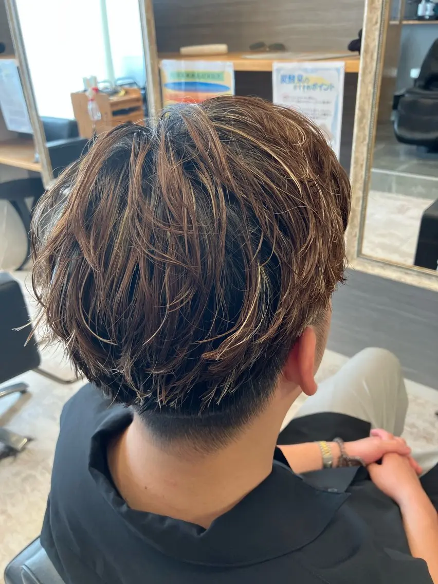 パーマ メンズ カット パーマ メンズ特化/パーマ/ フェードWATARUのヘアスタイル