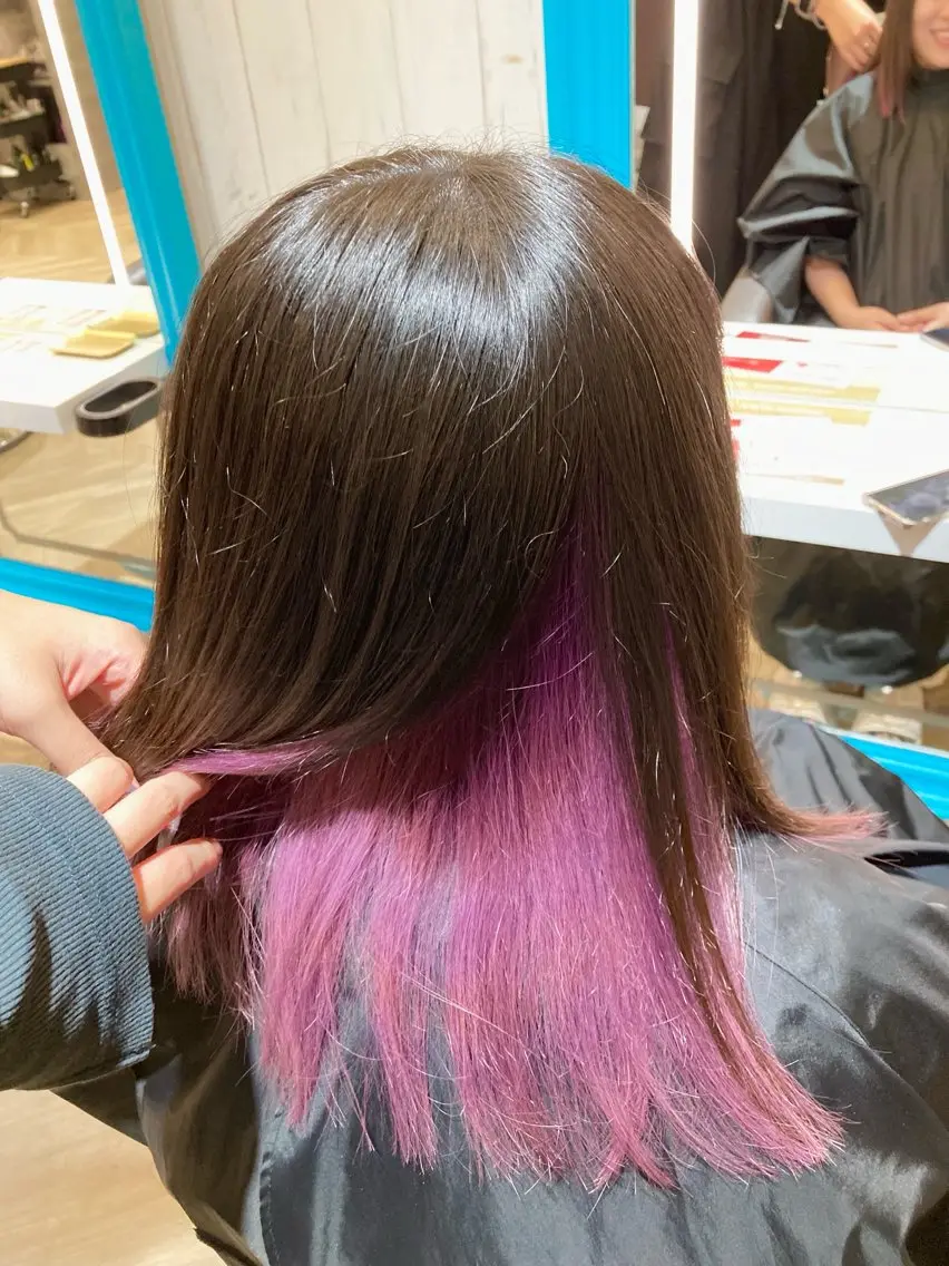カラー ブリーチカラー🤍 ききのヘアスタイル