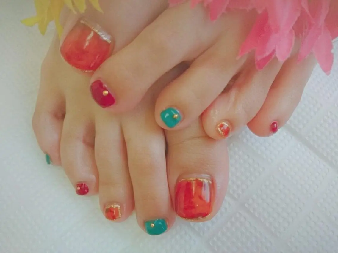 ネイル アートネイル シンプルネイル プライベートサロン Rosy Lilyのネイルデザイン