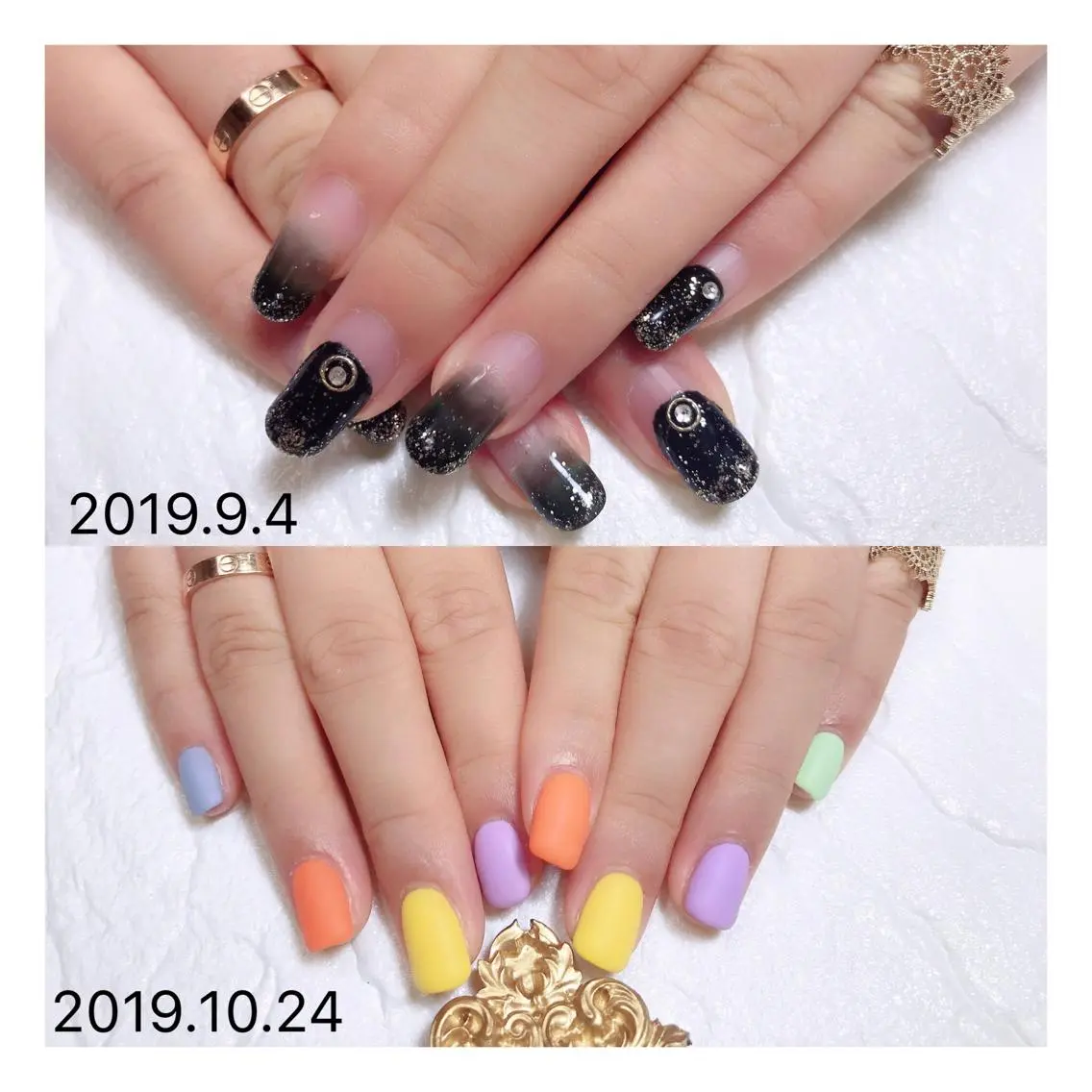 ショート ネイル ジェルネイル マットネイル ニュアンスネイル オフィスネイル シンプルネイル 🐾enen style 🐾のネイルデザイン