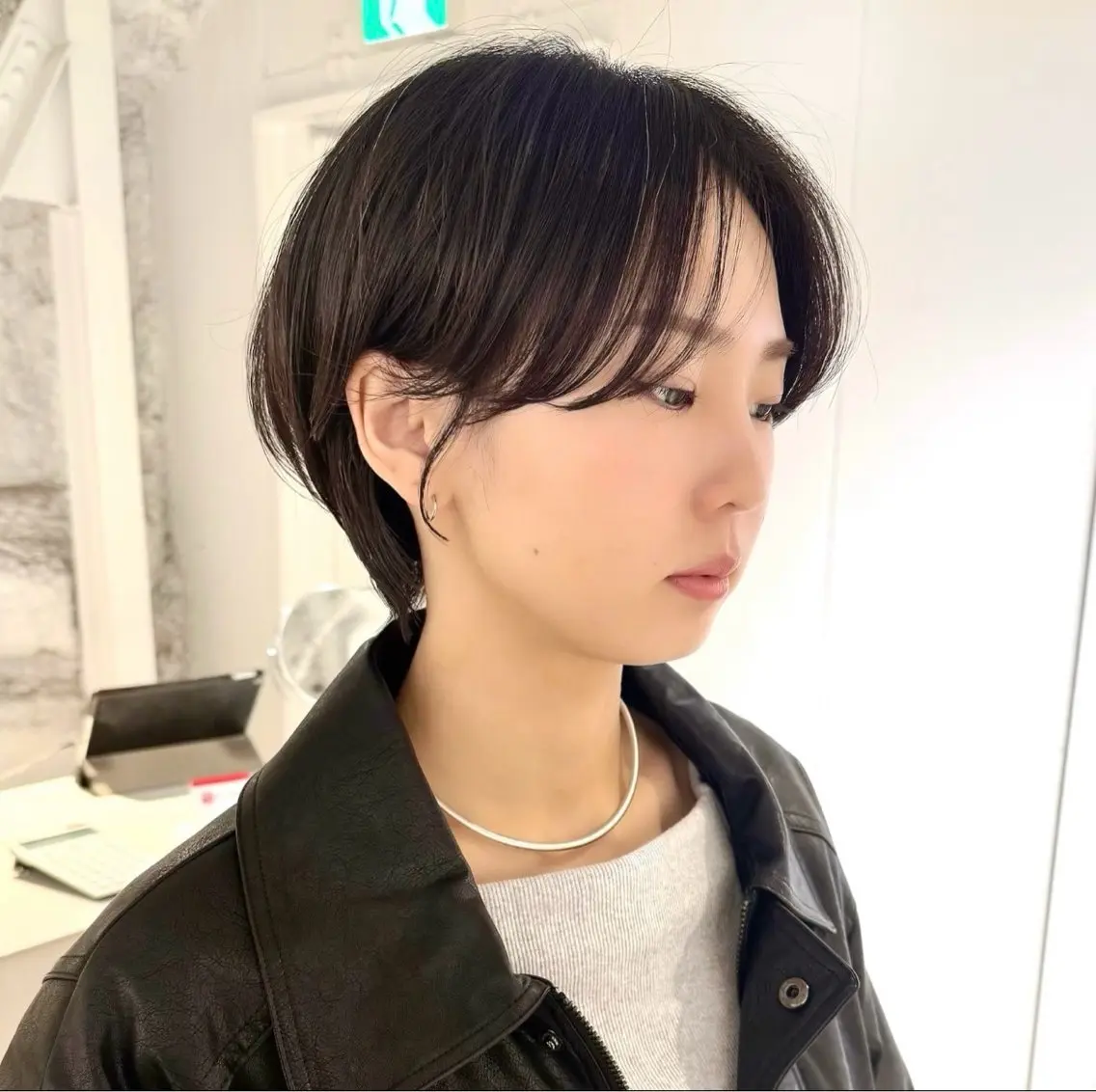 ショート カット ヘアカラー 骨格診断で絶対可愛い ✨丸みショート✨凌弥のヘアスタイル