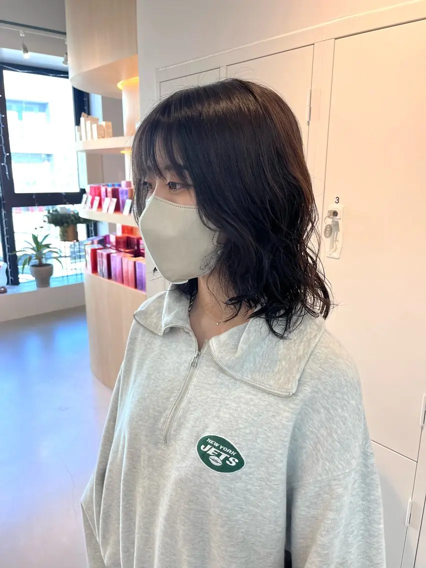 ミディアム パーマ 恒松 大毅のヘアスタイル