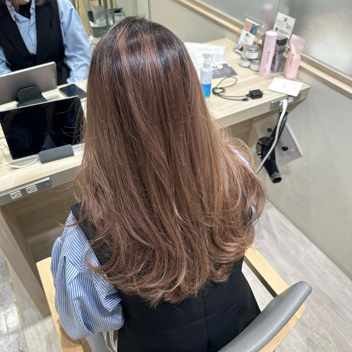 ロング ヘアカラー トリートメント 健太郎 髪質改善/透明感のヘアスタイル