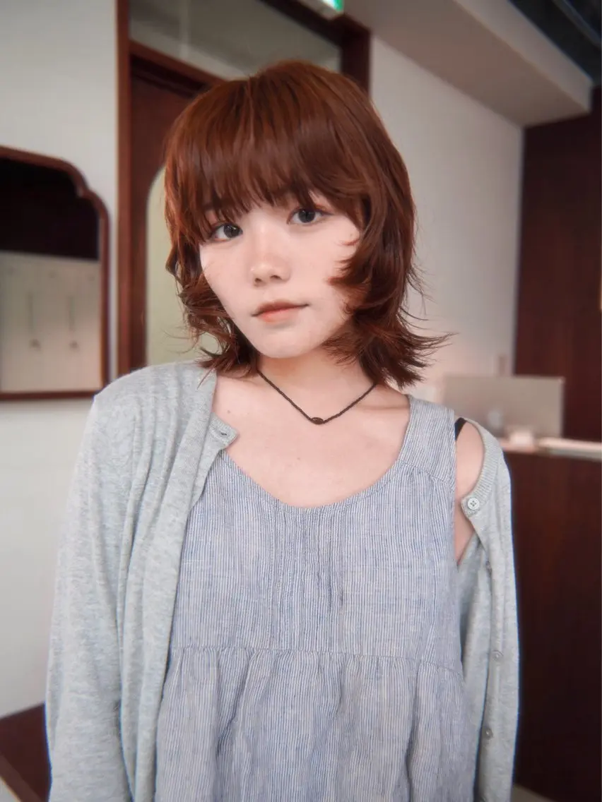 ショート カラー ブラウンカラー レイヤーカット カット ヘアカラー トリートメント Kaito🐶 /デザイン/レイヤーのヘアスタイル