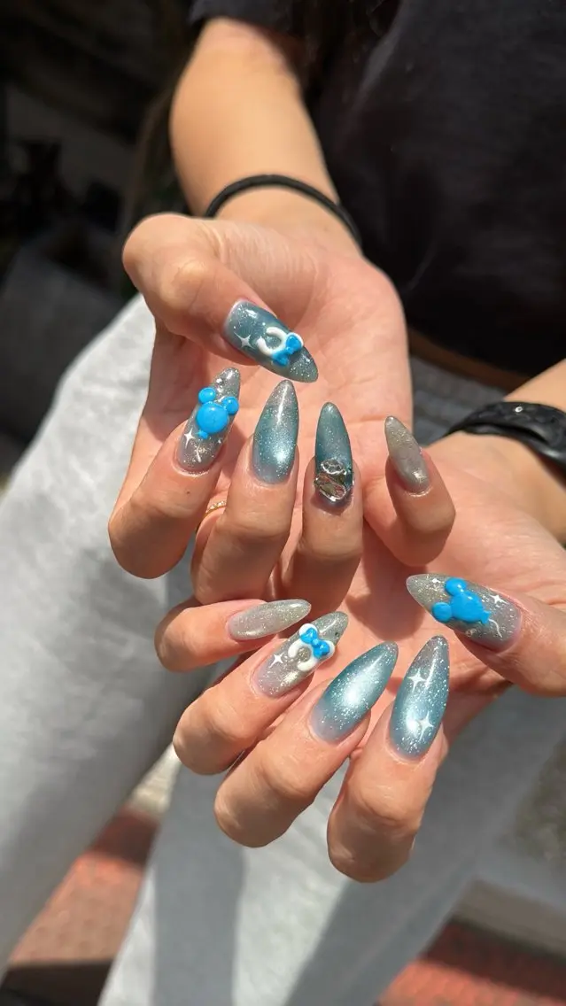 ネイル フラッシュネイル フラッシュマグ フットネイル フレンチネイル 韓国ネイル ハンドネイル SAKU nail 作島茜のネイルデザイン