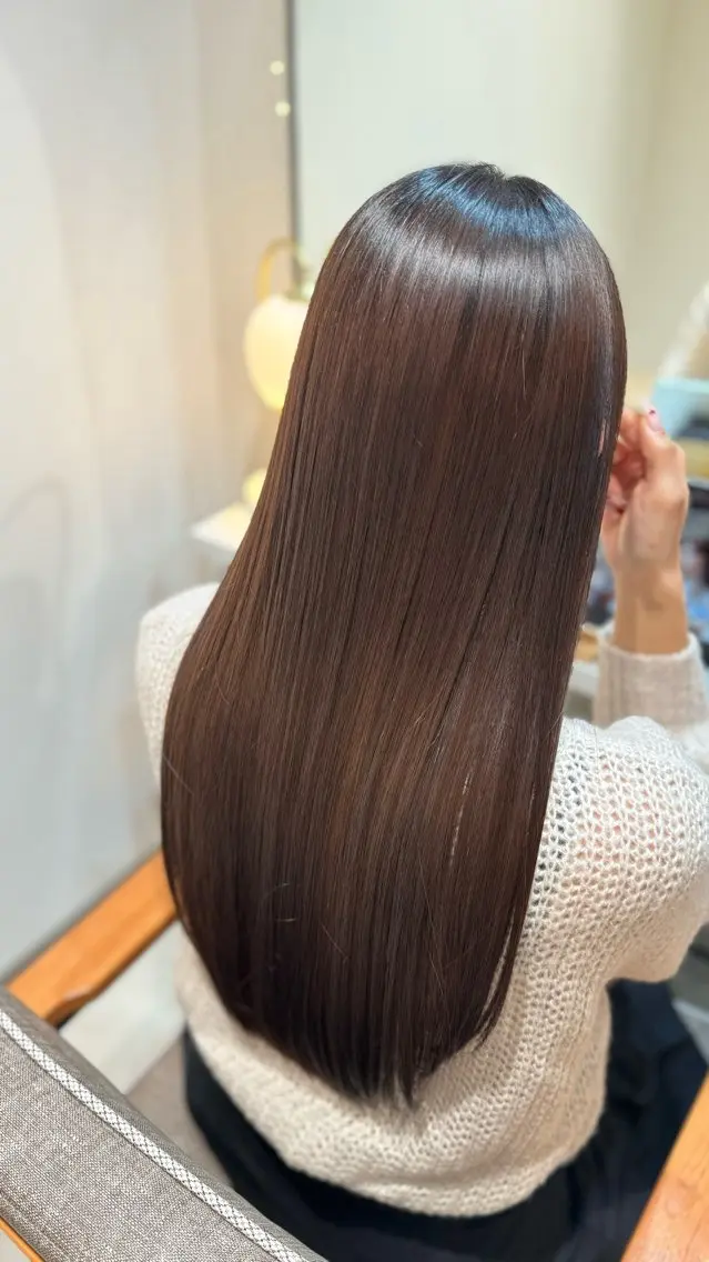 ロング 髪質改善 カット 縮毛矯正 トリートメント haru .のヘアスタイル