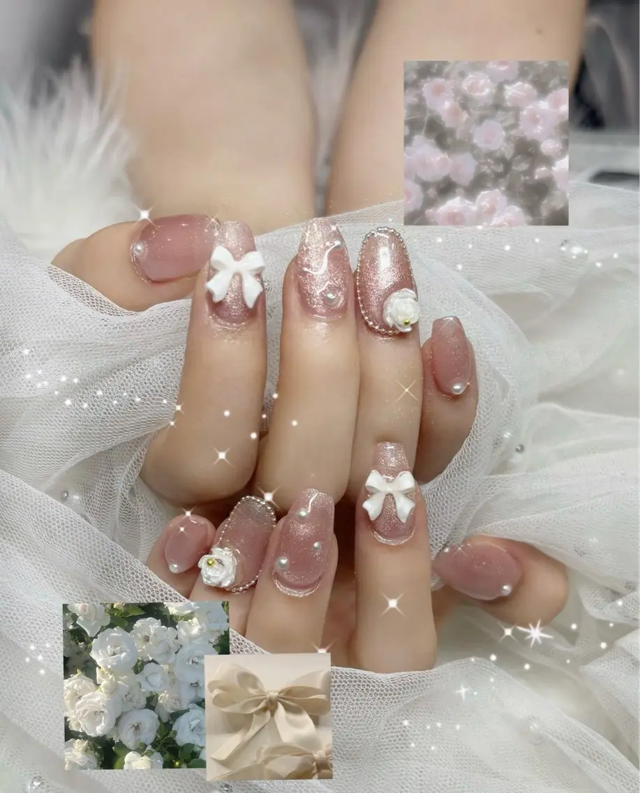 ネイル ピンク Hal nail 立川mitsukiのネイルデザイン