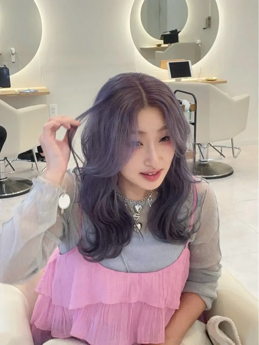 カラー nagisa 🎀 ハイトーン 髪質改善のヘアスタイル