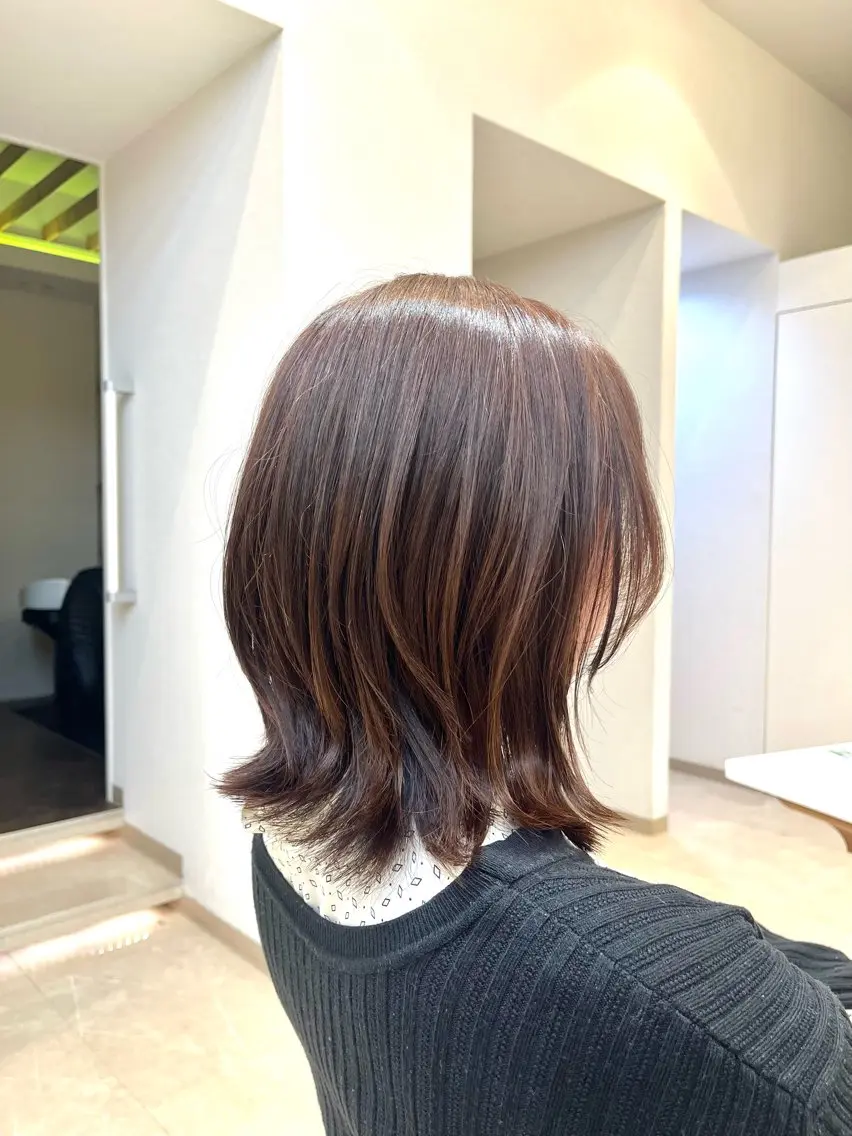 【リラクメニュー🍀】レイヤーボブ+カラー+ヘッドスパ✨の写真