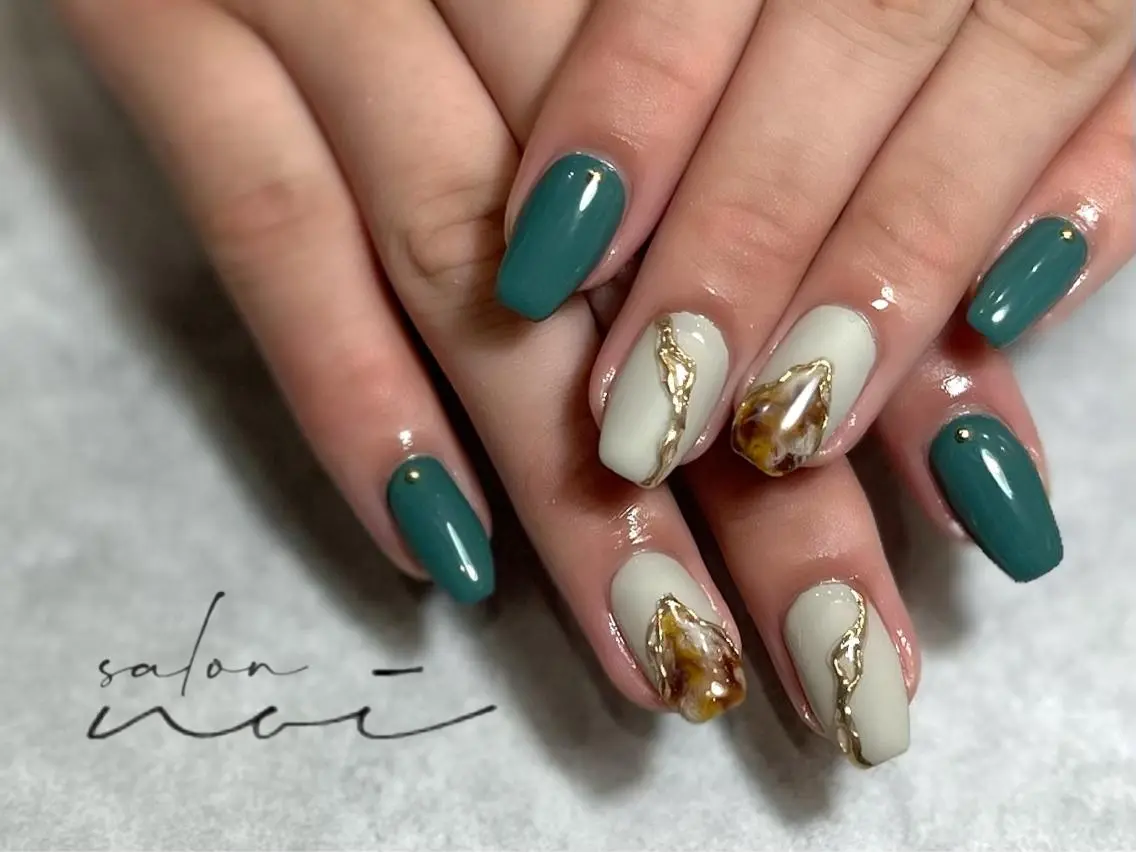 ネイル アートネイル ニュアンスネイル ハンドネイル salon noiのネイルデザイン