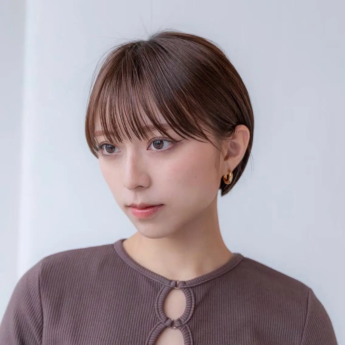 ショート カラー カット ヘアカラー トリートメント 田中航平/渋谷ボブ/ レイヤーボブのヘアスタイル
