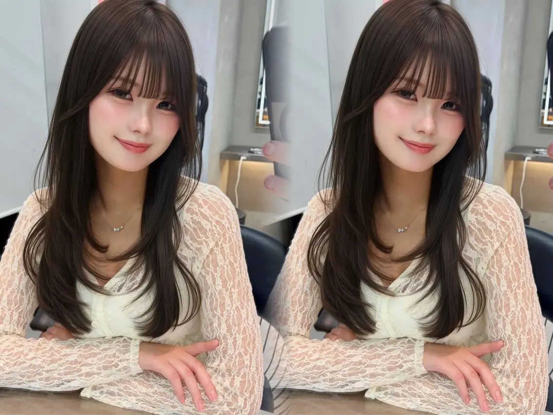 セミロング カラー ヘアアレンジ カット ヘアカラー トリートメント 【博多髪質改善】 吉村 清志のヘアスタイル
