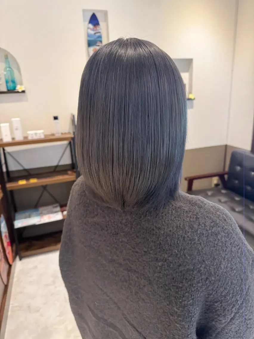ミディアム カラー 坂井田 浩樹のヘアスタイル