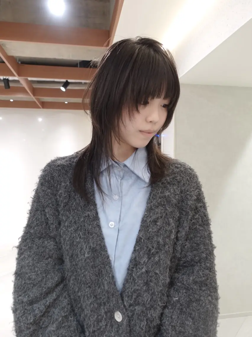 ロング カラー ハッシュカット カット ヘアカラー トリートメント kakeru/ボブ パーマ/レイヤーのヘアスタイル