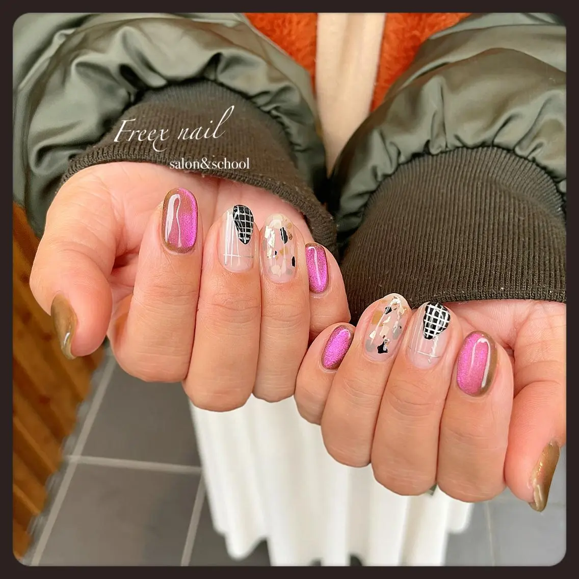 ネイル ハンドネイル ハンドケア freex nail /ニュアンス/個性派のネイルデザイン