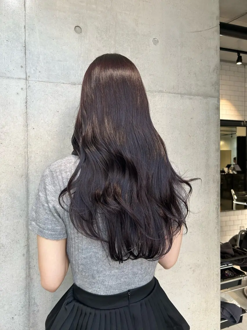 ロング カラー ヘアアレンジ カット ヘアカラー トリートメント ボブ艶モテカラー🫧 カリンのヘアスタイル
