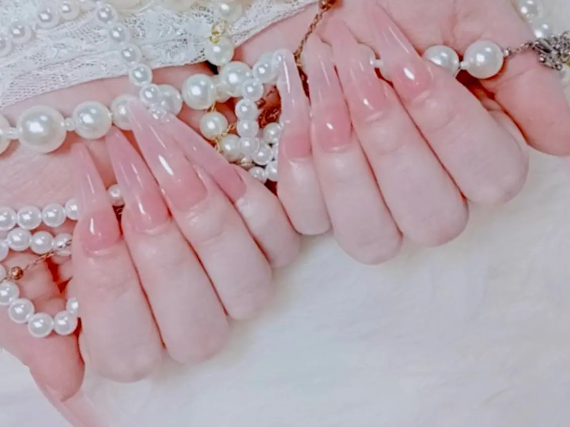 セミロング ハンドネイル Hanaai Salon新大久保店のネイルデザイン