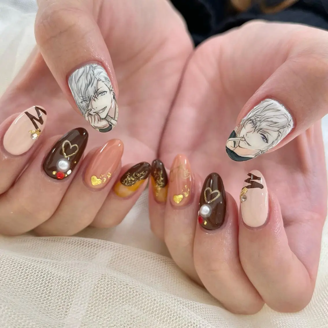 セミロング ハンドネイル 池袋痛ネイル Nok. 渡辺のネイルデザイン