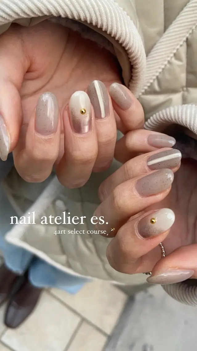 ネイル ニュアンスネイル atelier es.のネイルデザイン