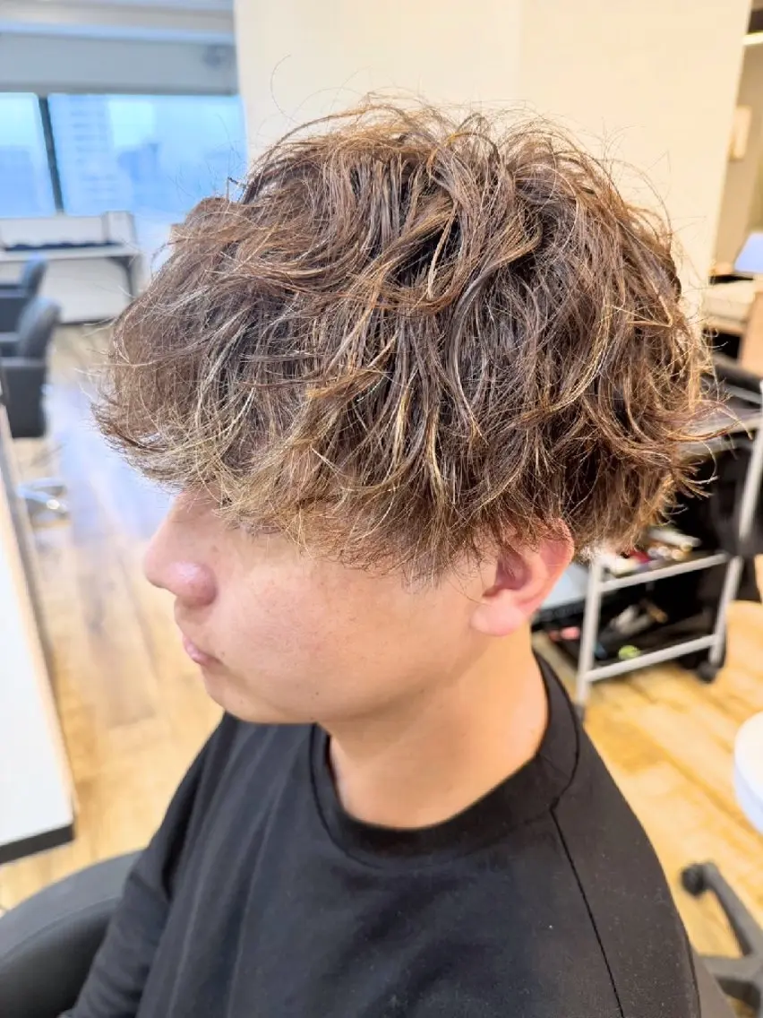 ショート メンズ メンズパーマ カット パーマ 工藤 裕樹のヘアスタイル