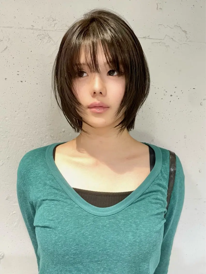 ショート ショートボブ ボブレイヤー ボブ レイヤーカット ショートヘア 抜け感ショートボブ/ レイヤーkoukiのヘアスタイル